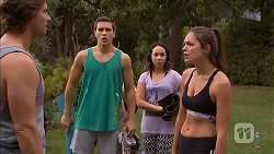 Brad Willis, Josh Willis, Imogen Willis, Paige Novak in Neighbours Episode 6918