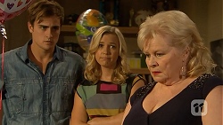 Kyle Canning, Georgia Brooks, Sheila Canning in Neighbours Episode 