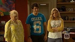 Sheila Canning, Chris Pappas, Georgia Brooks in Neighbours Episode 6939