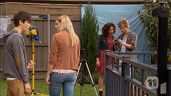 Bailey Turner, Amber Turner, Alice Azikiwe, Daniel Robinson in Neighbours Episode 