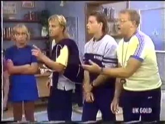 Jane Harris, Scott Robinson, Mike Young, Harold Bishop in Neighbours Episode 