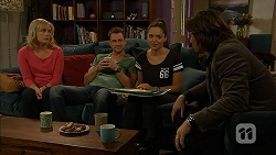 Lauren Turner, Mark Brennan, Paige Novak, Brad Willis in Neighbours Episode 