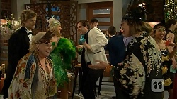 Daniel Robinson, Sheila Canning, Georgia Brooks, Kyle Canning, Sonya Rebecchi in Neighbours Episode 