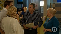 Kyle Canning, Georgia Brooks, Karl Kennedy, Sheila Canning in Neighbours Episode 