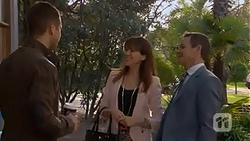 Mark Brennan, Dakota Davies, Paul Robinson in Neighbours Episode 