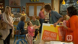 Sandra Kriptic, Lorna Kriptic, Daniel Robinson, Imogen Willis in Neighbours Episode 