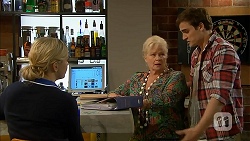 Georgia Brooks, Sheila Canning, Kyle Canning in Neighbours Episode 