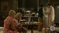 Sheila Canning, Georgia Brooks, Bailey Turner, Kyle Canning in Neighbours Episode 6987