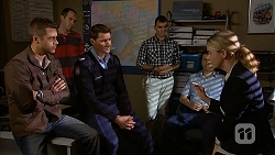 Mark Brennan, Matt Turner, Federal Agent Greta Jackson in Neighbours Episode 6990