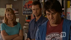 Danni Ferguson, Mark Brennan, Chris Pappas in Neighbours Episode 6996