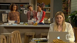 Alice Azikiwe, Bailey Turner, Paige Smith, Amber Turner in Neighbours Episode 7002