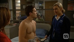 Terese Willis, Josh Willis, Georgia Brooks in Neighbours Episode 