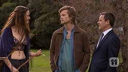 Rain Taylor, Daniel Robinson, Paul Robinson in Neighbours Episode 
