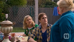 Georgia Brooks, Kyle Canning, Sheila Canning in Neighbours Episode 