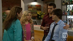 Patricia Pappas, Georgia Brooks, Nate Kinski, Chris Pappas in Neighbours Episode 7009