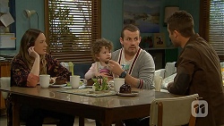 Sonya Rebecchi, Nell Rebecchi, Toadie Rebecchi, Mark Brennan in Neighbours Episode 7010