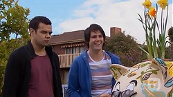 Nate Kinski, Chris Pappas in Neighbours Episode 7013