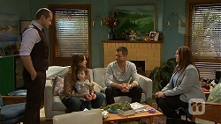 Toadie Rebecchi, Sonya Rebecchi, Nell Rebecchi, Mark Brennan, Isabella Pinter in Neighbours Episode 