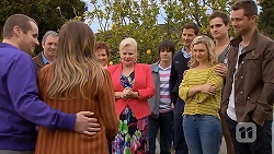 Toadie Rebecchi, Karl Kennedy, Sonya Rebecchi, Susan Kennedy, Sheila Canning, Chris Pappas, Matt Turner, Georgia Brooks, Kyle Canning, Mark Brennan in Neighbours Episode 7015