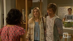 Imogen Willis, Amber Turner, Daniel Robinson, Josh Willis in Neighbours Episode 