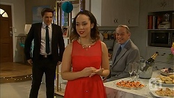 Josh Willis, Imogen Willis, Doug Willis in Neighbours Episode 