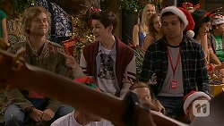 Daniel Robinson, Bailey Turner, Nate Kinski in Neighbours Episode 