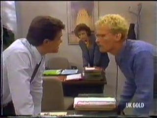 Paul Robinson, Gail Lewis, Dean Bartholomew in Neighbours Episode 0455