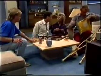 Scott Robinson, Paul Robinson, Helen Daniels, Jim Robinson in Neighbours Episode 0459