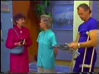 Nell Mangel, Helen Daniels, Jim Robinson in Neighbours Episode 