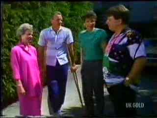 Helen Daniels, Jim Robinson, Christine Wilton, Dennis Wilton in Neighbours Episode 