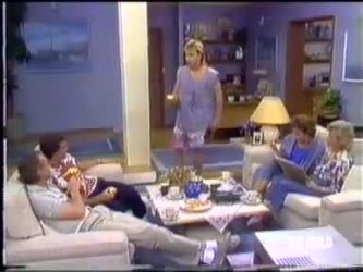 Jim Robinson, Paul Robinson, Scott Robinson, Gail Lewis, Helen Daniels in Neighbours Episode 