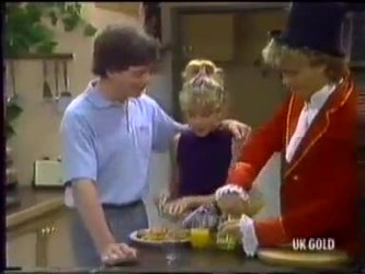 Warren Murphy, Charlene Mitchell, Henry Mitchell in Neighbours Episode 