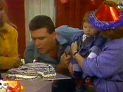 Des Clarke, Jamie Clarke, Madge Bishop in Neighbours Episode 