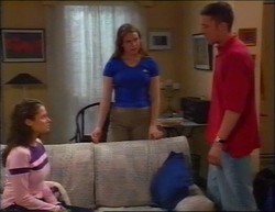 Caitlin Atkins, Mandi Rodgers, Ben Atkins in Neighbours Episode 