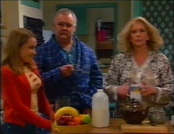 Claire Girard, Harold Bishop, Madge Bishop in Neighbours Episode 