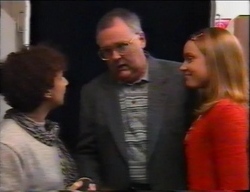 Carmel Dubios, Harold Bishop, Claire Girard in Neighbours Episode 