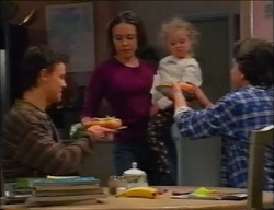 Martin Pike, Libby Kennedy, Louise Carpenter (Lolly), Darren Stark in Neighbours Episode 2963