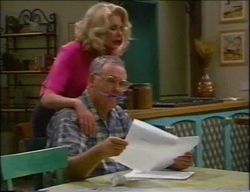 Madge Bishop, Harold Bishop in Neighbours Episode 