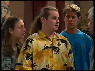 Hannah Martin, Toadie Rebecchi, Lance Wilkinson, Lou Carpenter in Neighbours Episode 3000