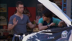 Mark Brennan, Chris Pappas in Neighbours Episode 7034