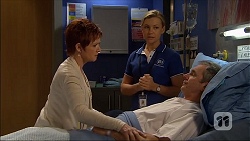 Susan Kennedy, Georgia Brooks, Karl Kennedy in Neighbours Episode 