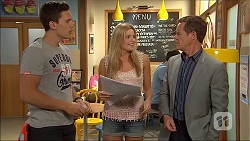 Josh Willis, Amber Turner, Paul Robinson in Neighbours Episode 