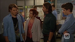 Jayden Warley, Susan Kennedy, Brad Willis, Bailey Turner in Neighbours Episode 