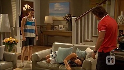 Josh Willis, Imogen Willis, Brad Willis in Neighbours Episode 