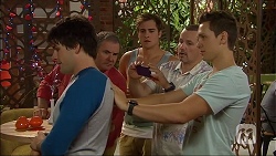 Chris Pappas, Karl Kennedy, Kyle Canning, Toadie Rebecchi, Josh Willis in Neighbours Episode 