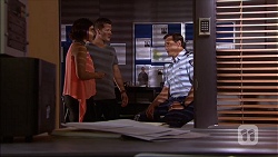 Naomi Canning, Mark Brennan, Matt Turner in Neighbours Episode 