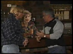 Brad Willis, Cheryl Stark, Lou Carpenter in Neighbours Episode 