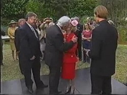 Garnet White, Reuben White, Helen Daniels, Bianca Zanotti, Rev. Cornfoot in Neighbours Episode 