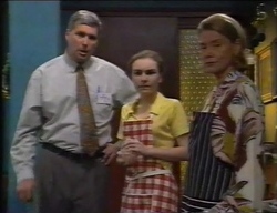 Inspector Stanton, Debbie Martin, Helen Daniels in Neighbours Episode 