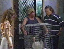 Hannah Martin, Cliff (Delivery Man), Toadie Rebecchi, Murray in Neighbours Episode 2769